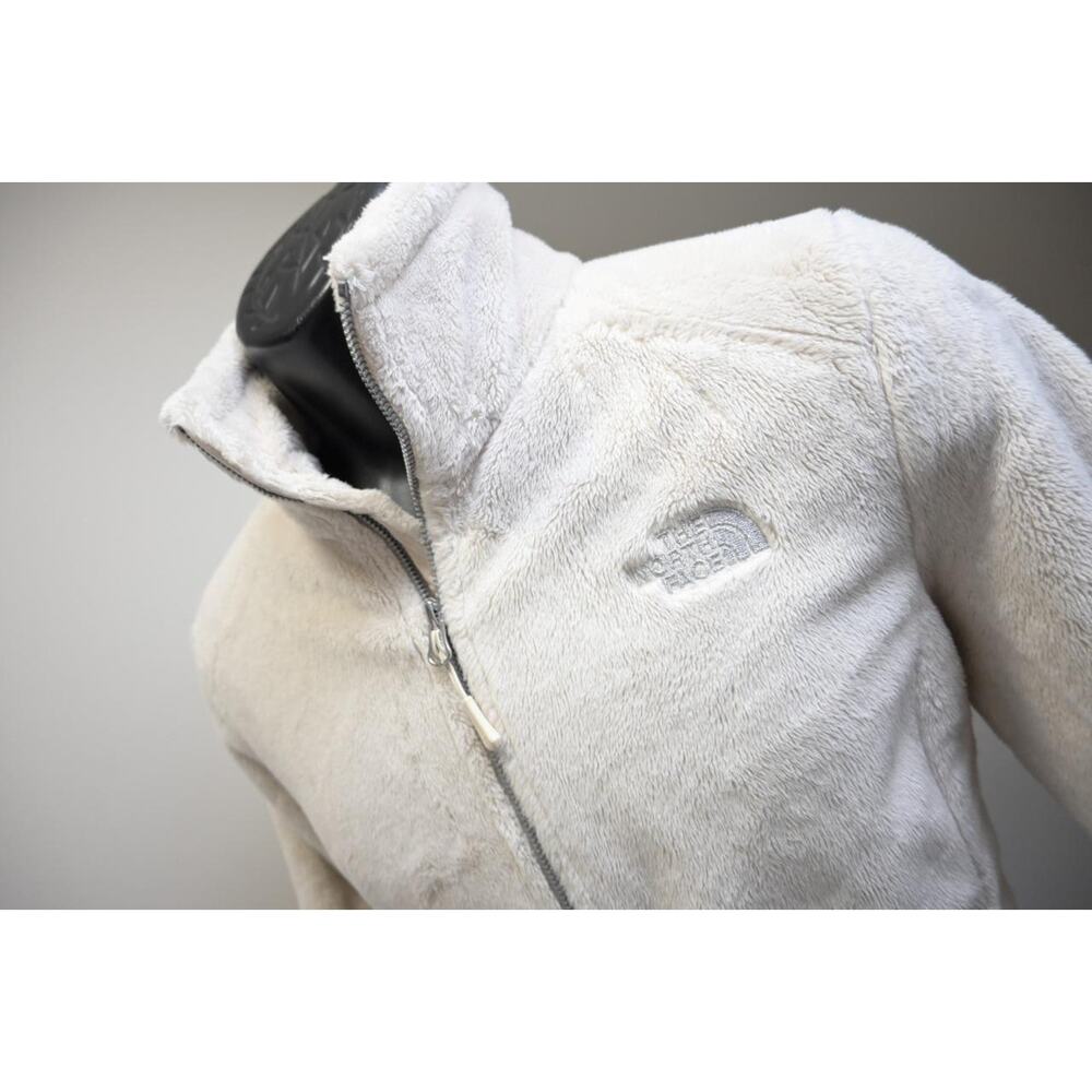 The North Face Sherpa Sweater Off-White/Ivory Full Zip Jacket Womens Medium